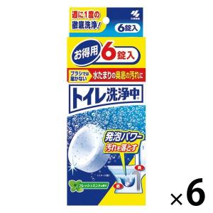 【セール】トイレ洗浄中 フレッシュミントの香り 6錠 1セット（6個） 小林製薬｜LOHACO by ASKUL