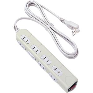 【アウトレット】ナカバヤシ タップ 2m シャッター付 8口 1個 TAP-N032-20　電源タップ　コンセント　延長コード　コンセントタップ