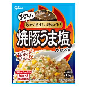 焼豚うま塩炒飯の素 1個 江崎グリコ チャーハンの素 炒飯の素 簡単 時短 調味料｜LOHACO by アスクル