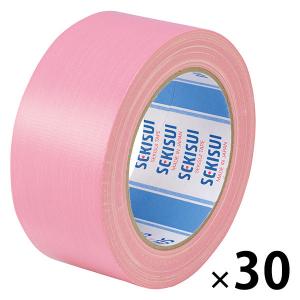 【ガムテープ】 カラー布テープ No.600V 0.22mm厚 幅50mm×長さ25m ピンク 積水化学工業 1箱（30巻入）｜LOHACO by アスクル