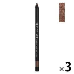 SISTER ANN（シスターアン） ダブルエフェクトウォータープルーフ アイライナー 03（Cinnamon Mocha） ＜韓国コスメ＞ ×3個