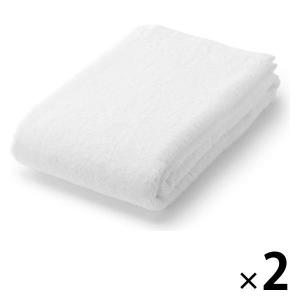 無印良品 パイル織りその次があるスモールバスタオル 60×120cm オフ白 2枚 良品計画