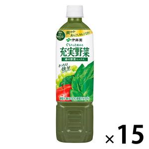 充実野菜 伊藤園 緑の野菜ミックス 740g ペットボトル 15本入 野菜