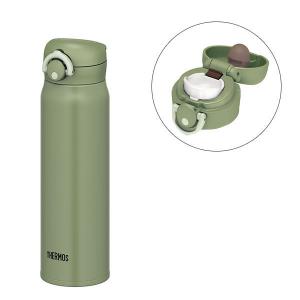 【アウトレット】サーモス（THERMOS） 水筒 真空断熱ケータイマグ 600ml カーキ 1個 JNR-601 ワンタッチボトル