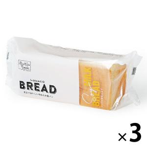 LOHACO BREAD 耳までおいしいやわらか食パン しっとり豆乳仕立て 1セット（3個入）　ロハコブレッド