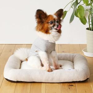 【ワゴンセール】【ロハコ限定】犬用ベッド 使いやすいフラットベッド オーガニックコットン100% 染料/アールグレイ M おしゃれ ペット用