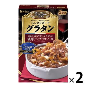 【アウトレット】ハウス食品 グラチネ ペンネリガーテグラタン 濃厚デミグラスソース 1セット(2皿分×2個)
