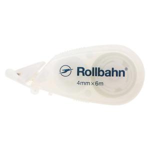 ロルバーン 修正テープ 幅4mm×6m ホワイト 白 使いきりタイプ デルフォニックス（Rollbahn）