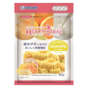 犬の歯磨きガム ヘルススリーフェアリー オメガ3 バター味 デンタルケア 口臭 60g フォーキャンス ドッグフード 犬 おやつ