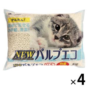 【ワゴンセール】箱売り NEWパルプエコ 紙砂 14.5L 4袋 サンメイト