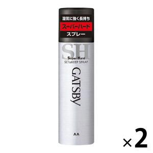 GATSBY（ギャツビー）ヘアスプレー セット＆キープスプレースーパーハード メンズ 180g 2個 ベタつかない・スタイリング マンダム