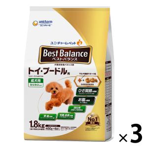 ベストバランス カリカリ仕立て 成犬 トイプードル用 1.8kg（450g×4袋入）国産 3袋 ユニ・チャーム ドッグフード 犬 ドライ｜LOHACO by アスクル