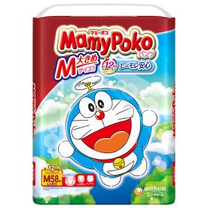 マミーポコ おむつ パンツ M（6〜12kg） 1パック（58枚入） ドラえもん ユニ・チャーム