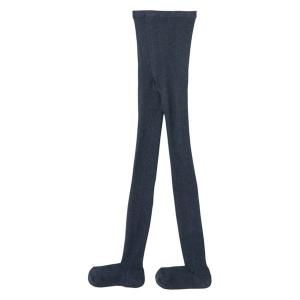 【SALE】 無印良品 足なり直角 リブ編み タイツ 婦人 M〜L ネイビー 良品計画