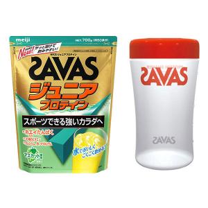 プロテイン 明治　プロテイン シェイカー付き　ザバス(SAVAS) ジュニアプロテイン マスカット風味　700gセット