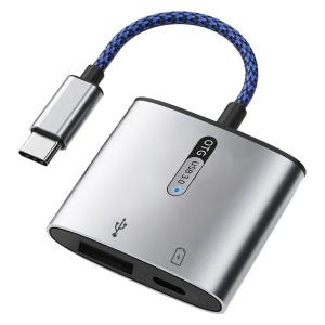 USB Type-C オーディオ変換 PD18W給電 3.5mm イヤホンジャック 変換アダプタ USBハブ ドック 1個の商品画像
