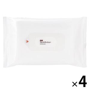 無印良品 除菌 ウェットティシュー 20枚入 1セット（4個） 良品計画｜LOHACO by アスクル