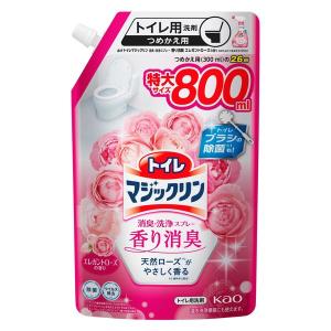 トイレマジックリン 消臭・洗浄スプレー 香り消臭 エレガントローズ 詰め替え 800ml 大容量 1個 花王｜LOHACO by アスクル