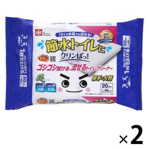 激落ちくん クリンぱ流せるトイレクリーナー大判 1セット（20枚入×2パック） レック｜LOHACO by ASKUL