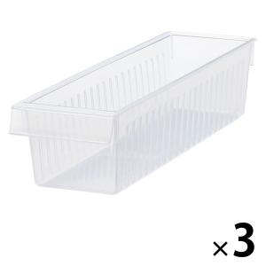 無印良品 冷蔵庫内 整理トレー 中 約9×30×高さ7cm 1セット（3個） 良品計画｜LOHACO by アスクル