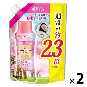 【数量限定】レノアハピネス アロマジュエル さくらフローラル 詰め替え 特大 1025mL 1セット（2個入） 香り付け専用剤 P＆G｜LOHACO by ASKUL