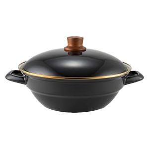 【新品.未使用】CHASSEUR鋳物ホーロー鍋20cmブラック 日本上陸10周年 フランス製 高級鋳物ホーロー鍋「CHASSEUR