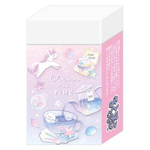 カミオジャパン まとまる消しゴム CLEAR TEA TIME 1セット（4個）｜LOHACO by ASKUL