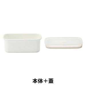 LOHACO - 無印良品 ホーロー保存容器 深型 中 幅11.5×奥行19×高さ7cm＋