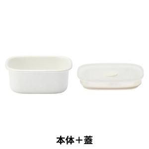 LOHACO - 無印良品 ホーロー保存容器 小 幅9.5×奥行11.5×高さ5cm＋