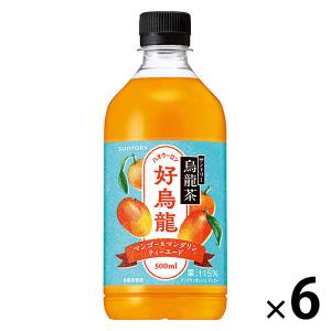 サントリー 烏龍茶 好烏龍（ハオウーロン）マンゴー＆マンダリンティーエード 500ml 1セット（6本）｜LOHACO by アスクル