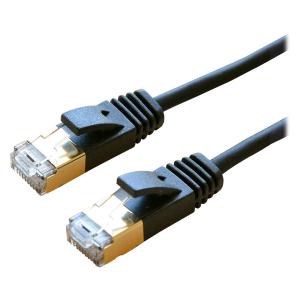 【アウトレット】ミヨシ CAT.8LANケーブル スリム TPE 黒 2m TWM-802BK 1本　インターネット　有線接続　データ通信