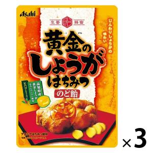 黄金のしょうがはちみつのど飴 3袋 アサヒグループ食品 キャンディ｜LOHACO by ASKUL