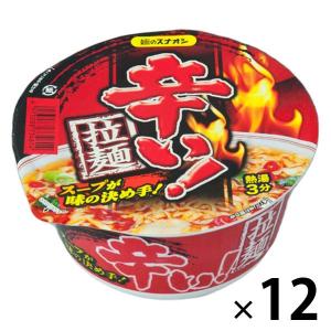 【アウトレット】麺のスナオシ 辛い！拉麺 12食 カップラーメン｜LOHACO by ASKUL