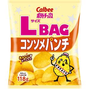 ポテトチップス LサイズBAG コンソメパンチ ( 118g×12セット ) : 爽快