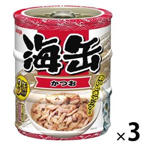 アイシア（AIXIA） 海缶ミニ 3缶パック しらす入りかつお 180g(65g×3缶