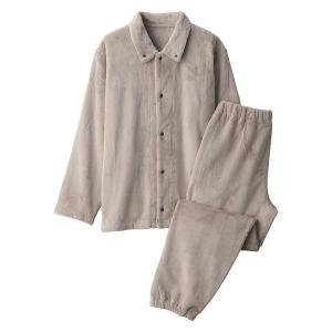 無印良品 着る毛布 パジャマ 紳士 M グレイッシュブラウン 良品計画