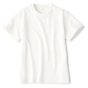 【SALE】 無印良品 UVカット 乾きやすいクルーネック半袖Tシャツ キッズ 130 オフ白 良品計画｜LOHACO by アスクル