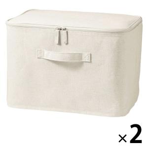 無印良品（MUJI） 収納 ポリエステル麻 ソフトボックス 衣装ケース 大