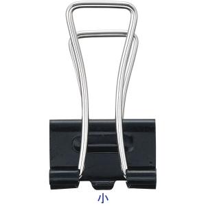アスクル　軽く開けるダブルクリップ　小　ブラック　1セット(50個:10個入×5箱)　幅19mm  オリジナル｜LOHACO by アスクル