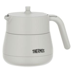 サーモス（THERMOS）真空断熱ティーポット ライトグレー 470ml TTE-450 LGY 1個｜LOHACO by アスクル