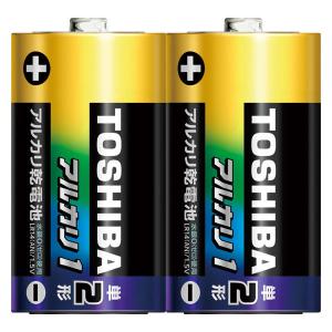東芝 東芝（TOSHIBA）アルカリ乾電池 単2形 2本パック（シュリンク） LR14AN 2KP 1パック｜LOHACO by アスクル