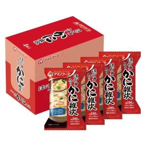 アマノフーズ ほぐし身入り かに雑炊 1箱（4食入） アサヒグループ食品｜LOHACO by アスクル