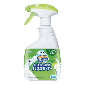 スクラビングバブル 99.9%除菌 バスクリーナー アップルの香り（本体 400ml） 浴室洗剤 お風呂掃除 ジョンソン