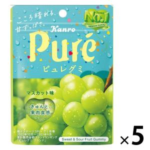 【セール】カンロ ピュレグミマスカット　5袋　グミ　お菓子