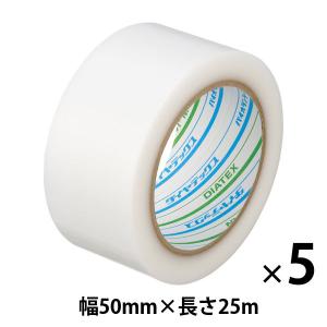 【養生テープ】ダイヤテックス パイオランテープ Y-09-CL 塗装・建築養生用 クリア 幅50mm×長さ25m 1セット（5巻入）｜LOHACO by アスクル