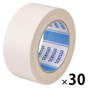 【ガムテープ】 カラー布テープ No.600V 0.22mm厚 幅50mm×長さ25m 白 積水化学工業 1箱（30巻入）｜LOHACO by アスクル