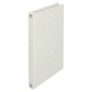 プラス フラットファイル厚とじ A4タテ 樹脂製とじ具 グレー 10冊 No.021NW｜LOHACO by アスクル