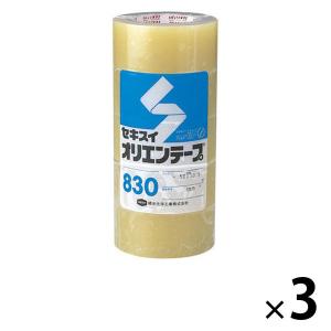 積水化学工業 OPPテープ オリエンテープ No.830 0.09mm厚 幅50mm×長さ50m 透明テープ 1セット（15巻：5巻入×3パック）｜LOHACO by アスクル
