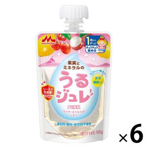 【1歳頃から】うるジュレ PINK 100g　6個 森永乳業　ベビーフード　離乳食　ゼリー飲料｜LOHACO by ASKUL