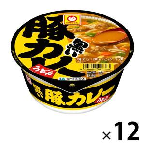 【セール】カップ麺　マルちゃん　黒い豚カレーうどん　87g　1セット（12個）　東洋水産